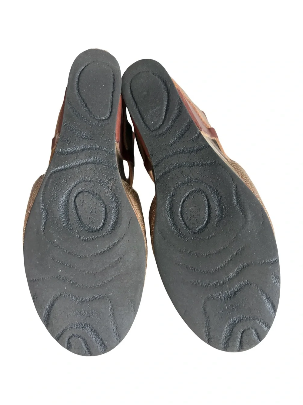 OTBT Rexburg Wedges Gold/Tan Women’s Size 8.5